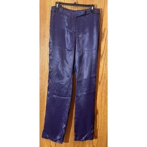 Massimo Dutti purple and black geometric print pants, size 8